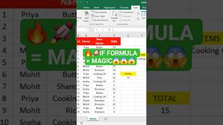 💡 Master SUM IF Statement in Excel ⚡️#exceltips #excelformulas #exceltricks #techshorts