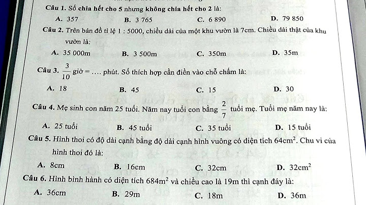 60 de thi học kì 2 mon Toán lớp 4