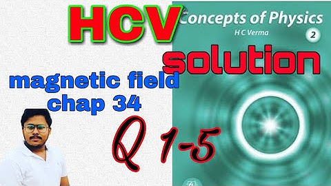 HC Verma solutions chap-34 magnetic field "Q 1-5"
