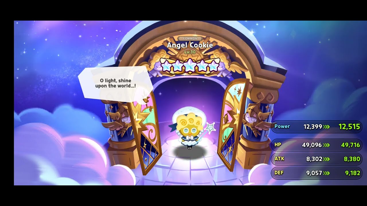 Angel Cookie Full Max Ascend (5 Stars) - Cookie Run Kingdom - YouTube