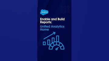 Enable and Build Reports: Unified Analytics Home #shorts