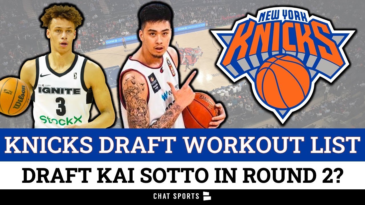 Knicks DRAFTING KAI SOTTO? Knicks FULL NBA Draft Workout List Ft Dyson