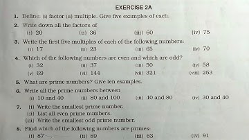 RS Aggarwal math class 6 exercise 2A ।। Class 6 exercise 2A RS Aggarwal math solution