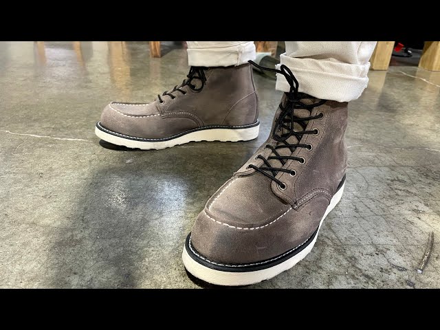 Red Wing Heritage 8863 Moc Toe Slate Muleskinner Boots - Unboxing