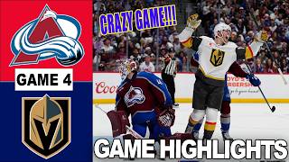 Colorado Avalanche vs Vegas Golden Knights | Game 4 Full Highlights Intense NHL Playoff Battle 2026