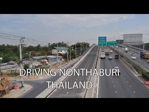 Driving in Bang Bua Thong Nonthaburi Thailand October, 2021 ep29