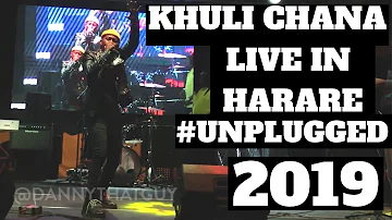 Khuli Chana Live in Harare Zimbabwe | Unplugged August 2019 | Someone Throws Something At His Head