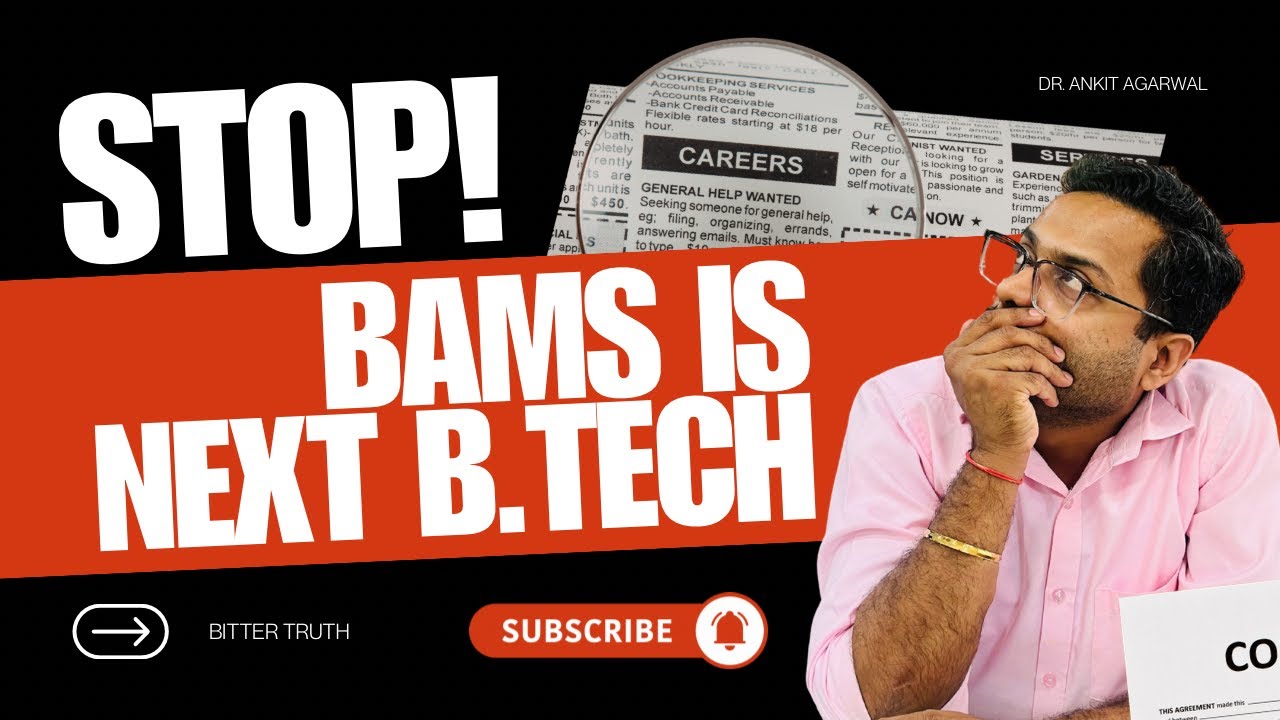 BAMS Is the Next BTech | Medical Students Wake Up
