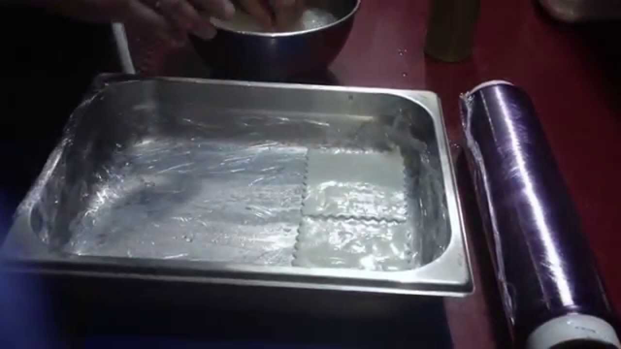 Cocida congelar pasta