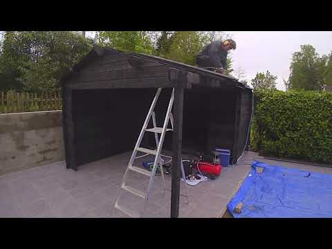 Timelapse montage Outdoor Life Products blokhut Walter 300 @Azalp