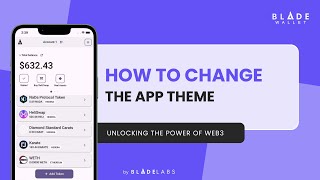 Blade Wallet - How to change the app theme screenshot 5