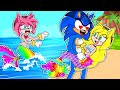 Amy Mermaid Adventures, The Secret Life of Mermaids | Sad Story Animation | Sonic Cartoon