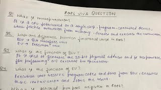 8086 microprocessor viva question! Important question of 8086