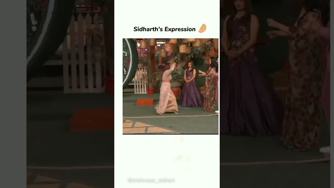 sidharth expressions   shenanaz gill dance😌💫👀🤞