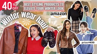 amazon winter haul for women |best winter fashion haul & styling products |Vanya singh #amazon #haul