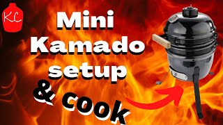 Aldi Mini Kamado - Start to Finish charcoal setup and cook