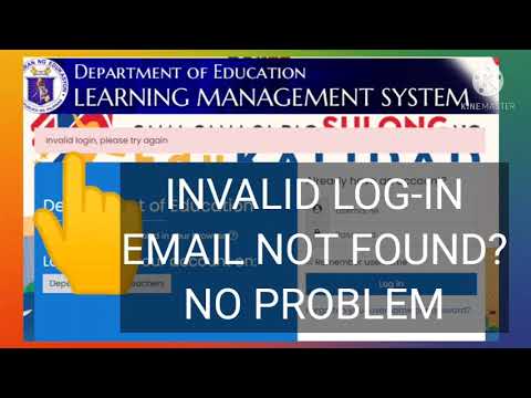 Paano Maglog-in sa INSET kapag INVALID LOG-IN OR EMAIL ADDRESS NOT FOUND? #tutorials_how_login_inset