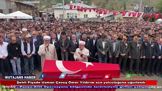 Şehit Piyade Uzman Çavuş Ömer Yıldırım Son Yolculuğuna Uğurlandı