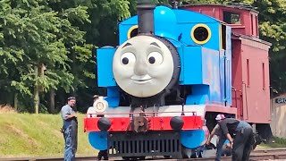 Thomas pulling only a caboose at Strasburg Railroad!