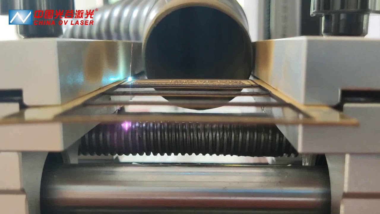 Cutting Metal with 100W Laser 100W fiber laser cut 1mm copper dig 0.5mm