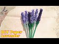 EASIEST WAY TO MAKE LAVENDER PAPER FLOWERS 💜🌸 | Easy Paper Flower Craft Tutorial | DIY Flower Paper