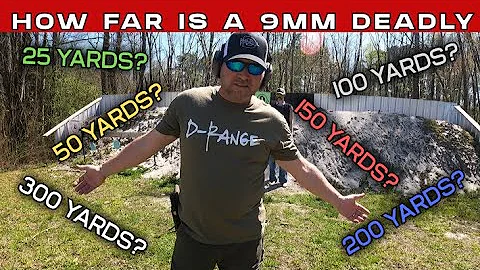 How far can a  9mm travel and still be deadly?