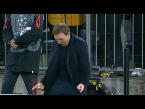 Julian Nagelsmann All CRAZY Reactions vs PSG