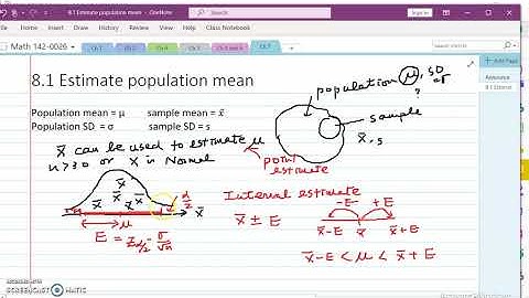 Openstax Statistics Ch 8.1 Confidence Intervals  one sample mean # 1