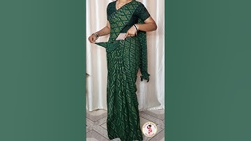 Quick & Easy Saree Draping Tips//#viral #shorts #sareedrapingforbeginners #pallu #drape #song