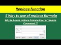 Replace Formula |Replace formula in Hindi |How to use replace formula| Excel Tips |MB Excel