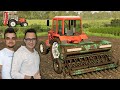 "Po Sąsiedzku" #98 [S4] FS19 Koszenie Trawy i Siew Soi! Testy FreeTracka !!🚜☆MafiaSolec