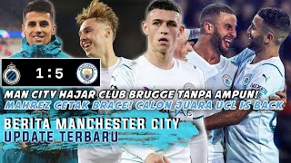 MAN CITY HAJAR 5-1 CLUB BRUGGE❗️Mahrez Cetak Brace?Juara Liga Champions Gass?Gol Cole Palmer Gacoor?