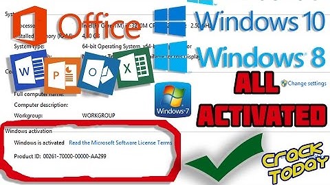 HOW TO Activate Microsoft OFFICE and Windows(10, 8.1, 8, 7)