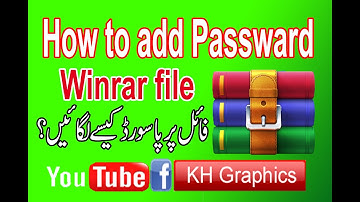 How to add password in winrar file. #winrar