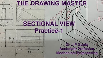 Full Sectional Front View | Practice-1 | Orthographic Projection | Engineering Drawing