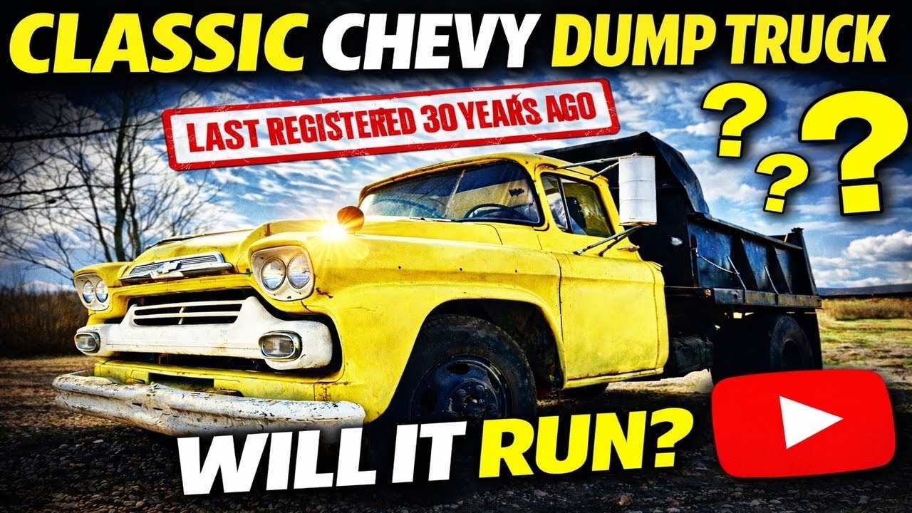 Will it Run? 1959 Classic Chevy Dump Truck Revival #willitrun #classiccarrevival