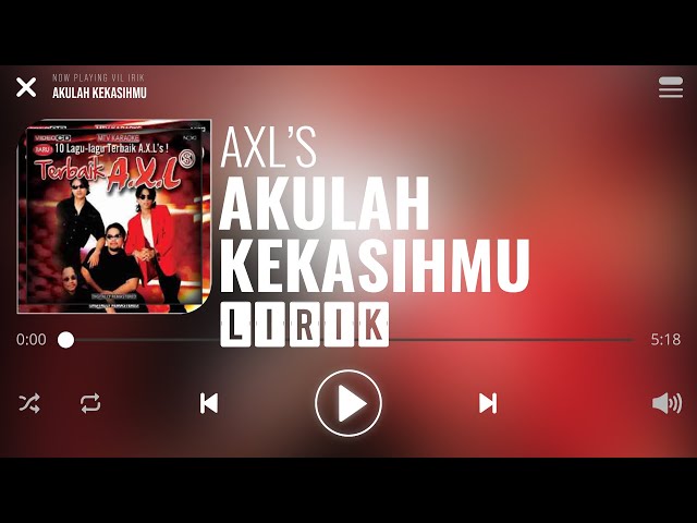 AXL's - Akulah Kekasihmu [Lirik] class=