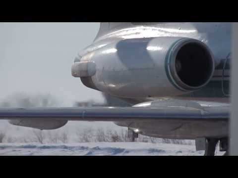 Ту-154 запуск двигателей RA-85757 UNEE KEJ Tu-154 engine start