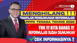 ANNOUNCEMENT OF 2022 TECHNICAL PERSONNEL REFORMULATION OPTIMIZATION PASSING RESULTS HAVE DISAPPEA...