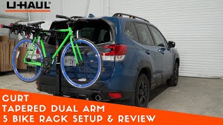 Curt Tapered Dual Arm 5 | Bike Rack Setup & Review by U-Haul Trailer Hitches And Towing 85 views 3 weeks ago 3 minutes, 22 seconds