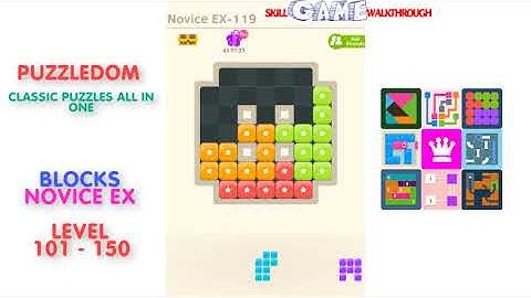 Puzzledom - Blocks Novice EX Level 101 - 150 - Walkthrough