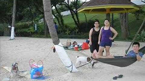 An outing with the boys to Sentosa Palawan Beach
