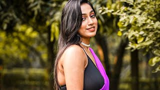 Priyanka Model Photoshoot Saree Hot Cleavage 