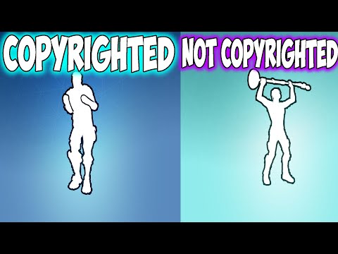 Fortnite Copyrighted VS Not Copyrighted Emotes