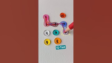 Vẽ một đường nối các giọt nước từ 1 đến 10 #iqtest #quiz #games