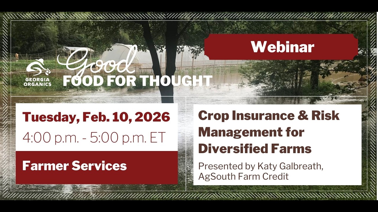 Crop Insurance & Risk Management for Diversified Farms Webinar - February 2026