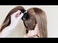 Простая прическа с крабиком, которую легко сделать себе. Latest hairstyles for girls