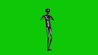 Howard The Alien 2 Green Screen Dancing Metal Alien