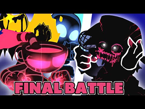 FRIDAY NIGHT FUNKIN' mod EVIL Boyfriend Nightmare VS Cuphead, Sans n Bendy Nightmare FINAL BATTLE