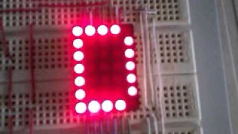 Control de matriz 7x5 con arduino